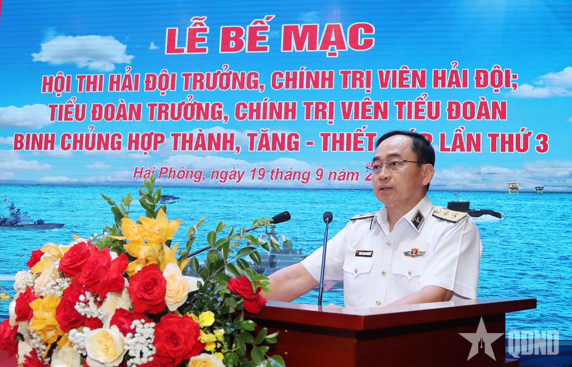 Phó đô đốc Trần Thanh Nghiêm: Hội thi phản ánh chất lượng cán bộ hải đội, tiểu đoàn
